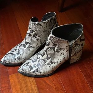 Seychelle’s Snakeskin Booties - Like New